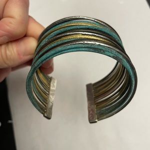 Silpada sterling turquoise bracelet cuff.
